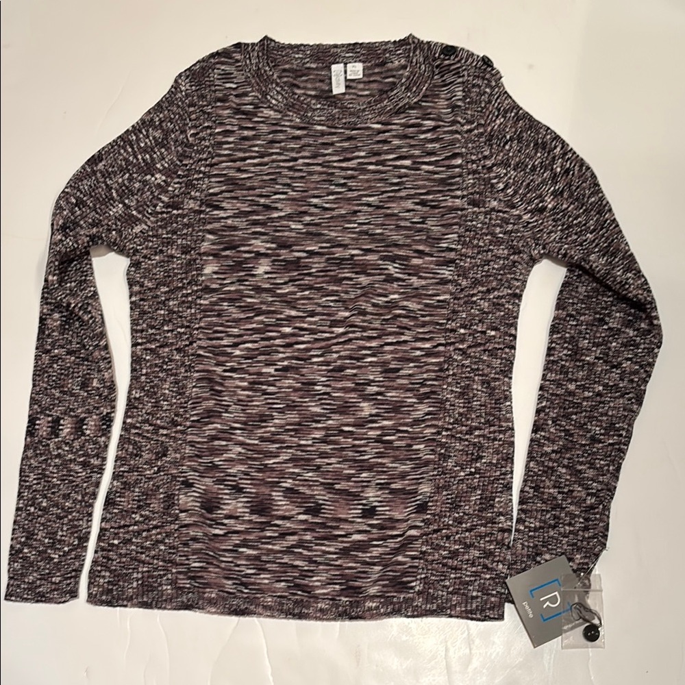 NWT Relativity striped top PL petite Patterned Long Sleeve Sweater
